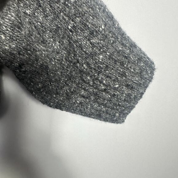 Luca Nobili Sweater Large Gray Wool Blend Crewneck Geometric Knit Made in Italy - Picture 7 of 10